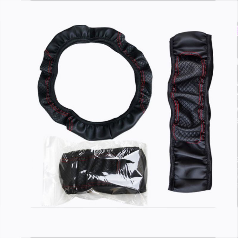Universele Auto Fiber huid Stuurhoes Ademend Elasti Auto Auto Elastische Skid Proof stuurwiel Covers Auto Styling