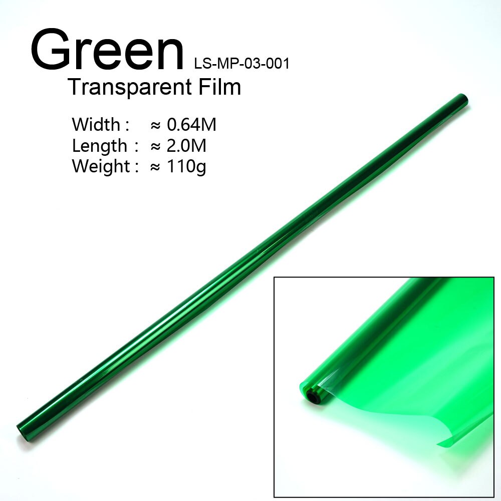 RC Airplane Covering Transparent Film For Balsa Wood Plane 60 x 200 cm Foils/Covering/Decal for Balsa wood Airplane Model: Transparent Green