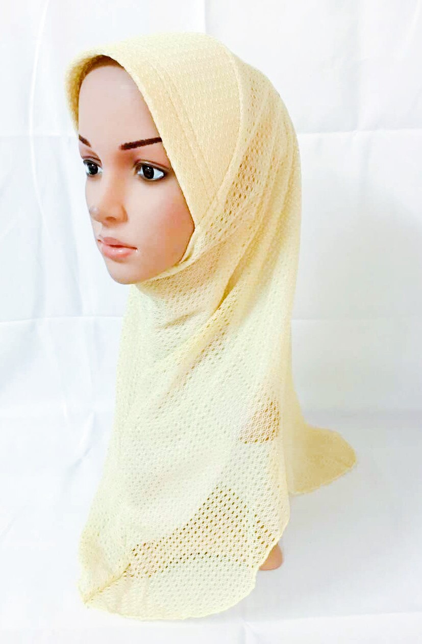 Muslim Spitze Amira Hijab wickeln Kopftuch Schal Mütze Islamischen Ramadan Ein Stück Headcover Frauen Turban Motorhaube Headwear Jilbab: Beige