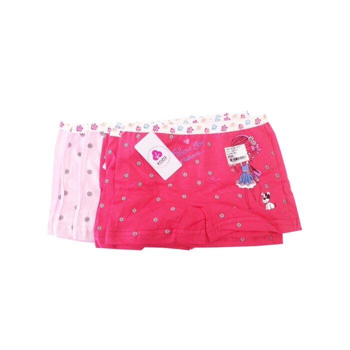 Cocoon Female Child Colorful Patterned Printed Boxer Panties 10 lu Package