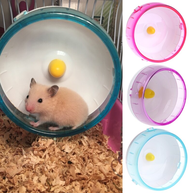 Hamster Mouse Rat Exercise Toys Plastic Silent Running Spinner Wheel Pet Toy