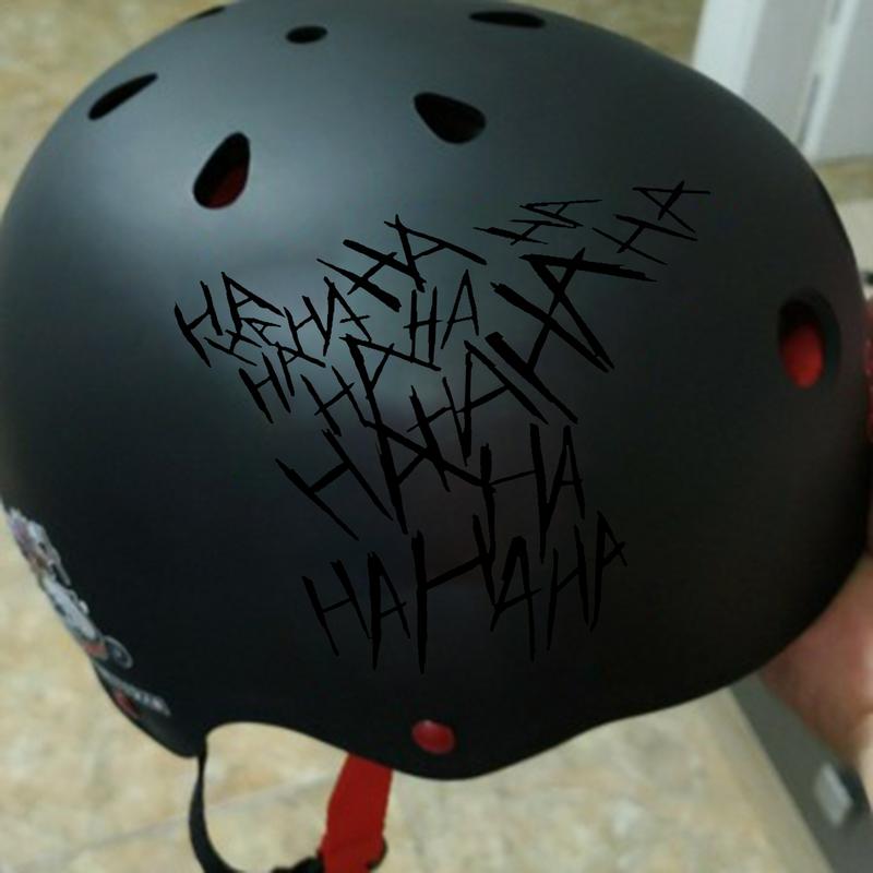 Pegatina para casco de motocicleta HAHAHA Joker, pegatinas reflectantes para coche, calcomanía divertida para casco, decoración de estilo de vinilo