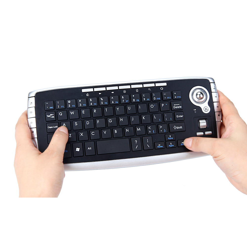Mini 2.4G Wireless Keyboard With Trackball Sky Squirrel Handheld Touchpad Gaming Keyboard For Mart Tv Box Android Smartphone