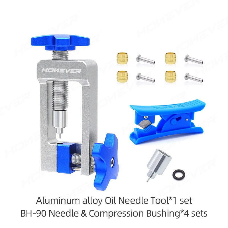 Road Bike Hydraulic Brake Cable Set Oil Needle Installation Tool T-Head Tube Oil Tube Cutter Bicycle Multifunction Repair Tool: aluminum BH90 needle