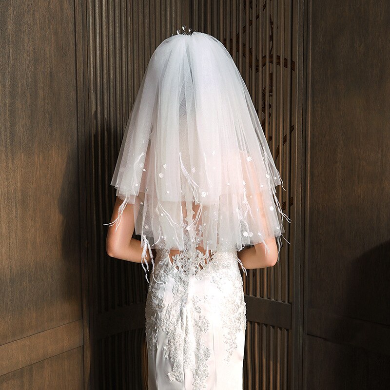 Ghirlanda Da Porta O Parete Con Velo Da Sposa - Verde / Bianco - Foto 9