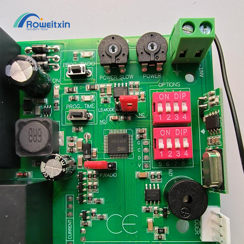Gate motor controller circuit board universal electronic card for sliding gate opener 220v AC model 433.92Mhz