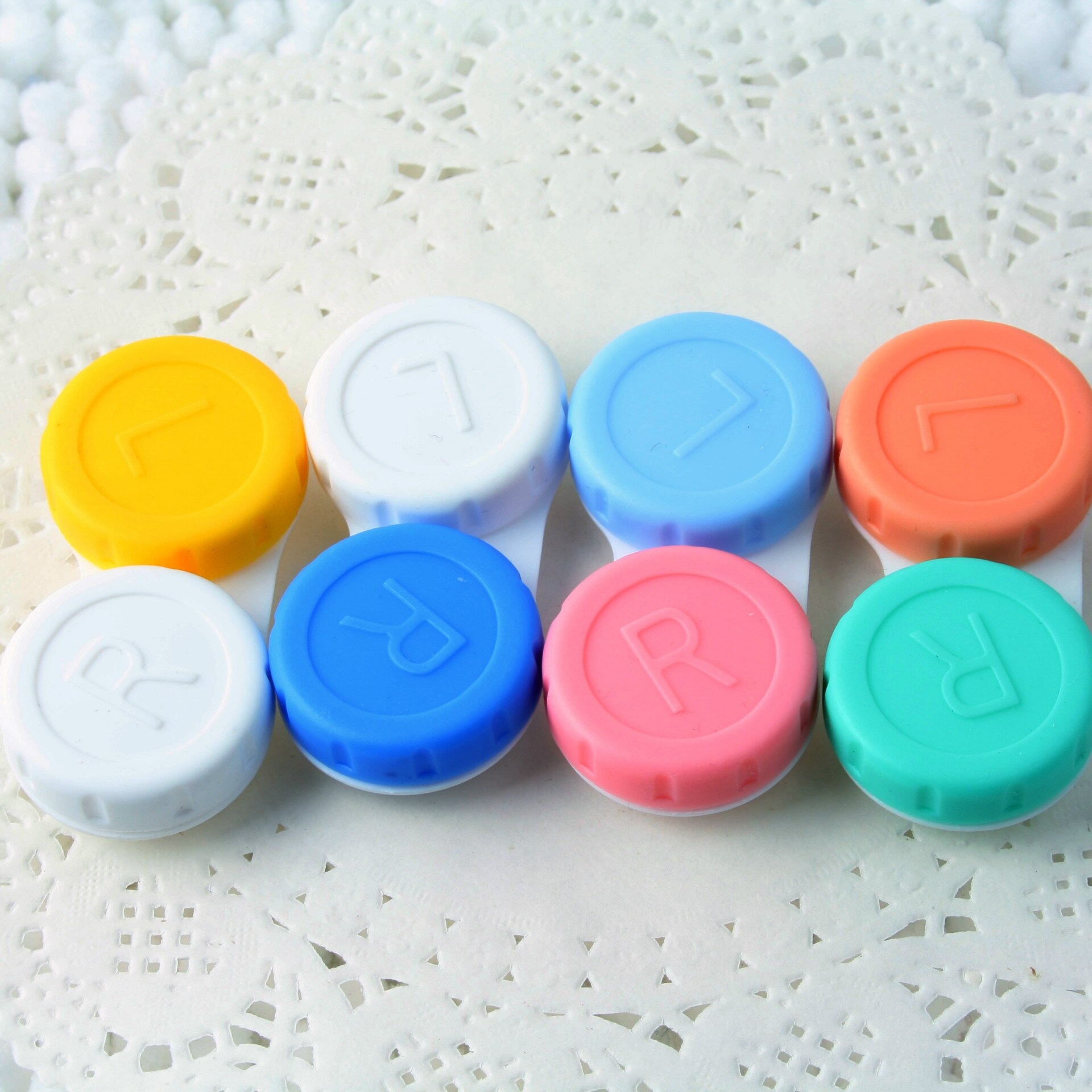 100 pcs/lot Glasses Cosmetic Contact Lenses Box Contact Lens Case for Eyes Care Kit Holder Container