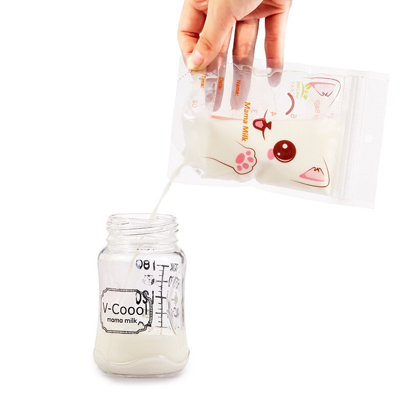 Breast milk storage bag 30 pieces/ bag Baby Food Storage Disposable Practical convenient breast milk Freezer Bags BNA078