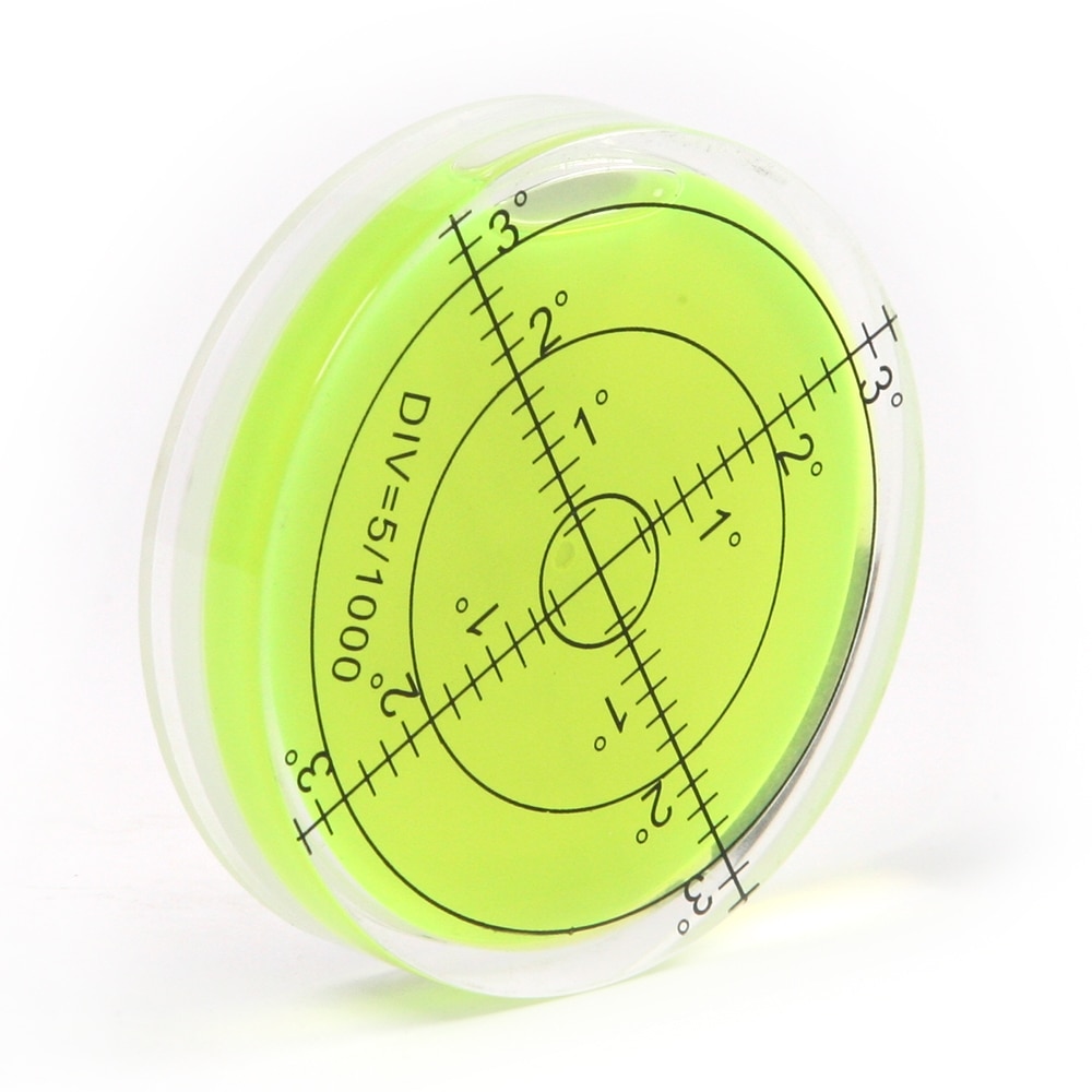 Universel grøn cirkulær boble niveau bullseye vaterpas boble rund boble niveau måleinstrumenter værktøj 60 x 12 mm