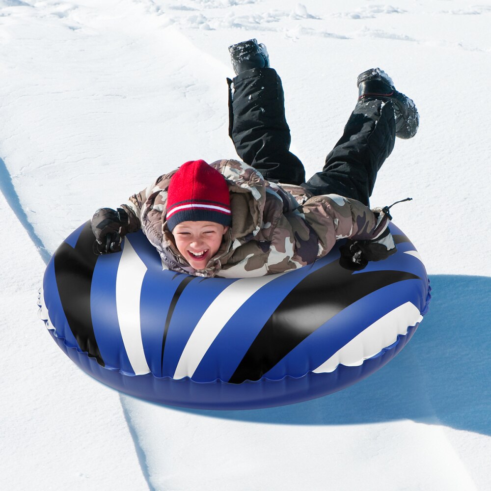 1PC Inflatable Snow Tube Large Heavy Duty Snow Circle Snow Sled Skiing Supplies for Skating Snow Games