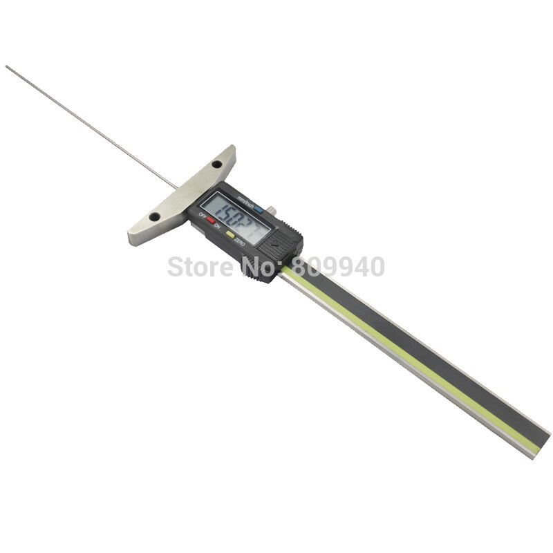 0-150mm 100mm 50mm jauge de profondeur numérique avec 2 trous d'assemblage avec tige mince jauges de profondeur numériques électroniques avec tige mince