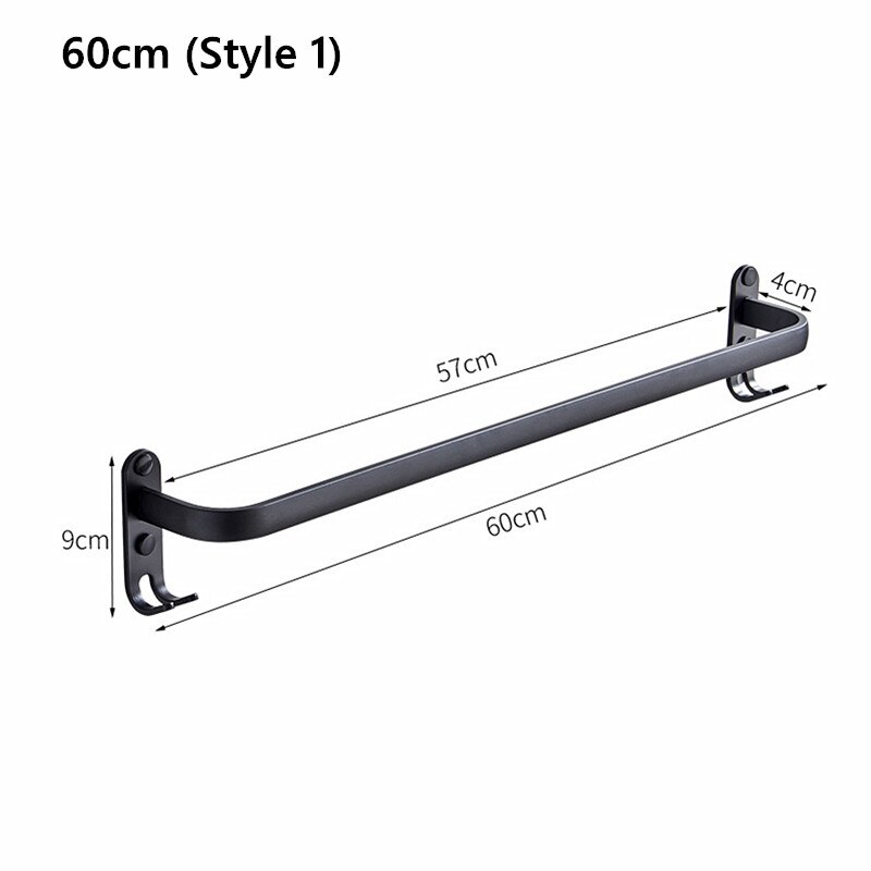schlagen-freies Handtuch Gestell Zauberstab Waschlappen Lagerung Halfter Badezimmer Zubehör Wc Veranstalter: 60cm (Stil 1)