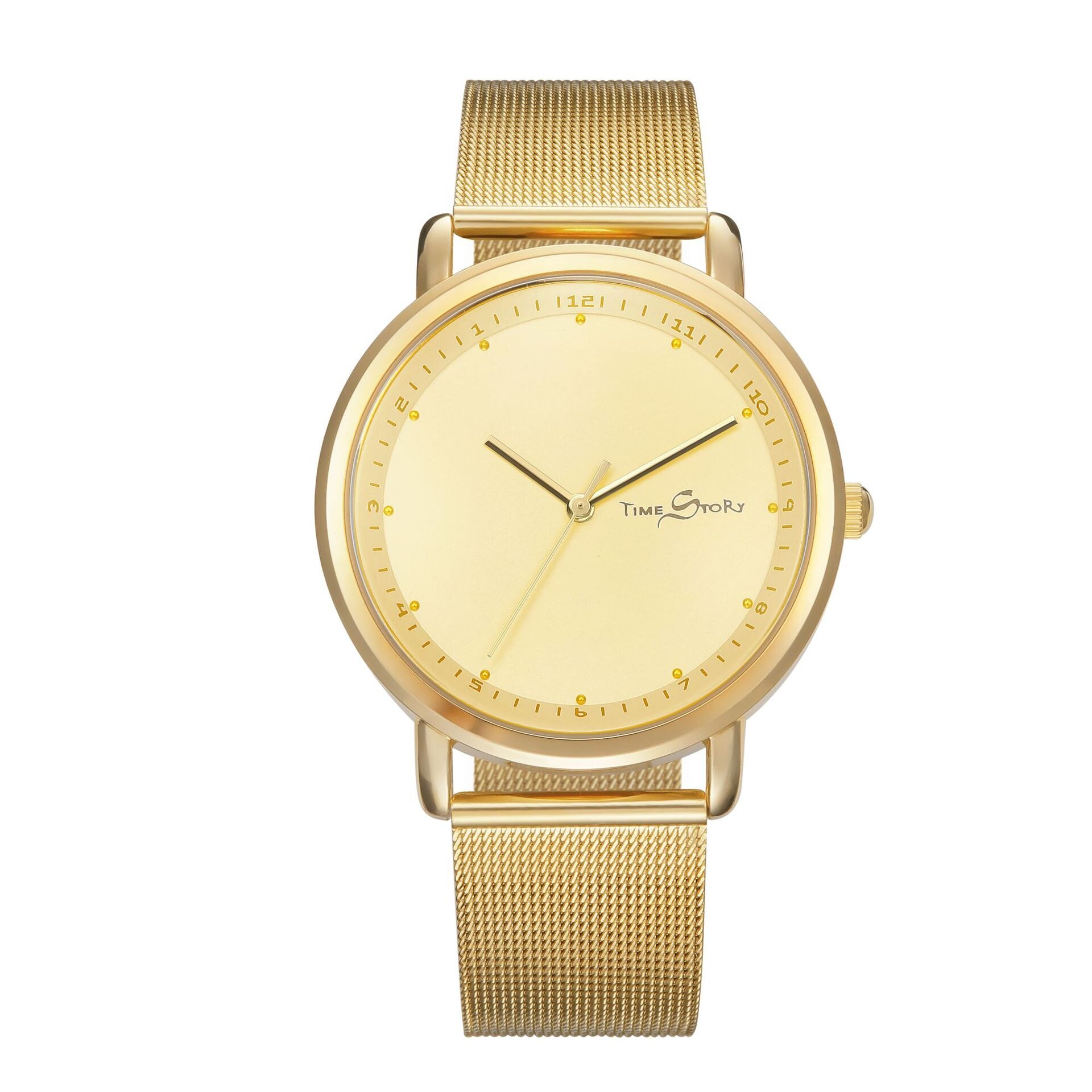 Lovers 'Quartz Horloge Reverse Linksom Olie Druk Wijzerplaat Waterdichte Reverse Leather Lovers' Horloges: steel gold