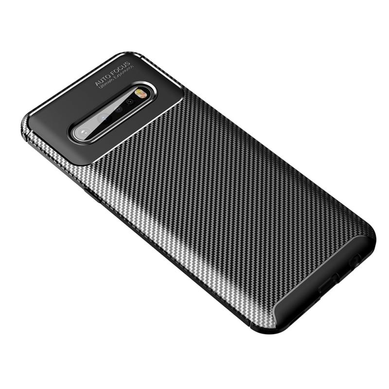 For LG V60 ThinQ 5G Case Ultra Sim Thin Fit Carbon Fiber Phone Cover: 02