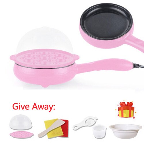 Ei Mold Tool Ancake Maker Anti-aanbak Siliconen Deksel Voor Kookgerei Houseshold Bakken Multifunctionele Gestoomde Omelet Accessoires: A-PINK