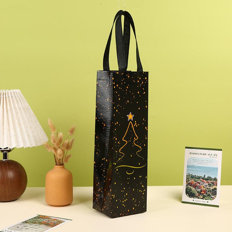 Wijnzak Fles Geïsoleerde Tote Fles Wijndraagtas Gewatteerde wijnkoeler Cadeau voor wijnliefhebbers of bruiloft: Rood