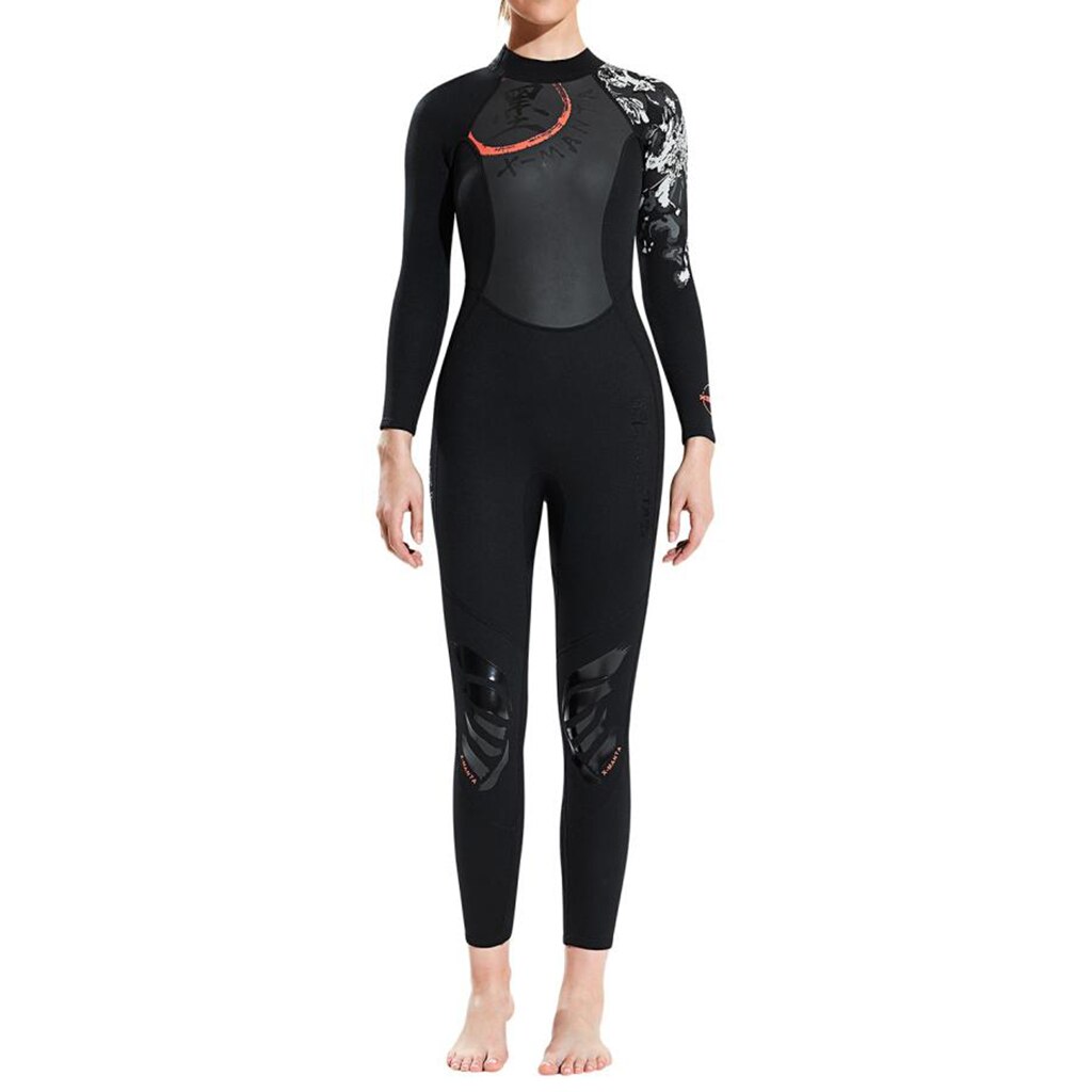Diving Wetsuit Chinese Style Dive Wet Suit Jumpsuits Full Jumpsuit Cold Water Scuba Snorkeling Spearfishing for Women