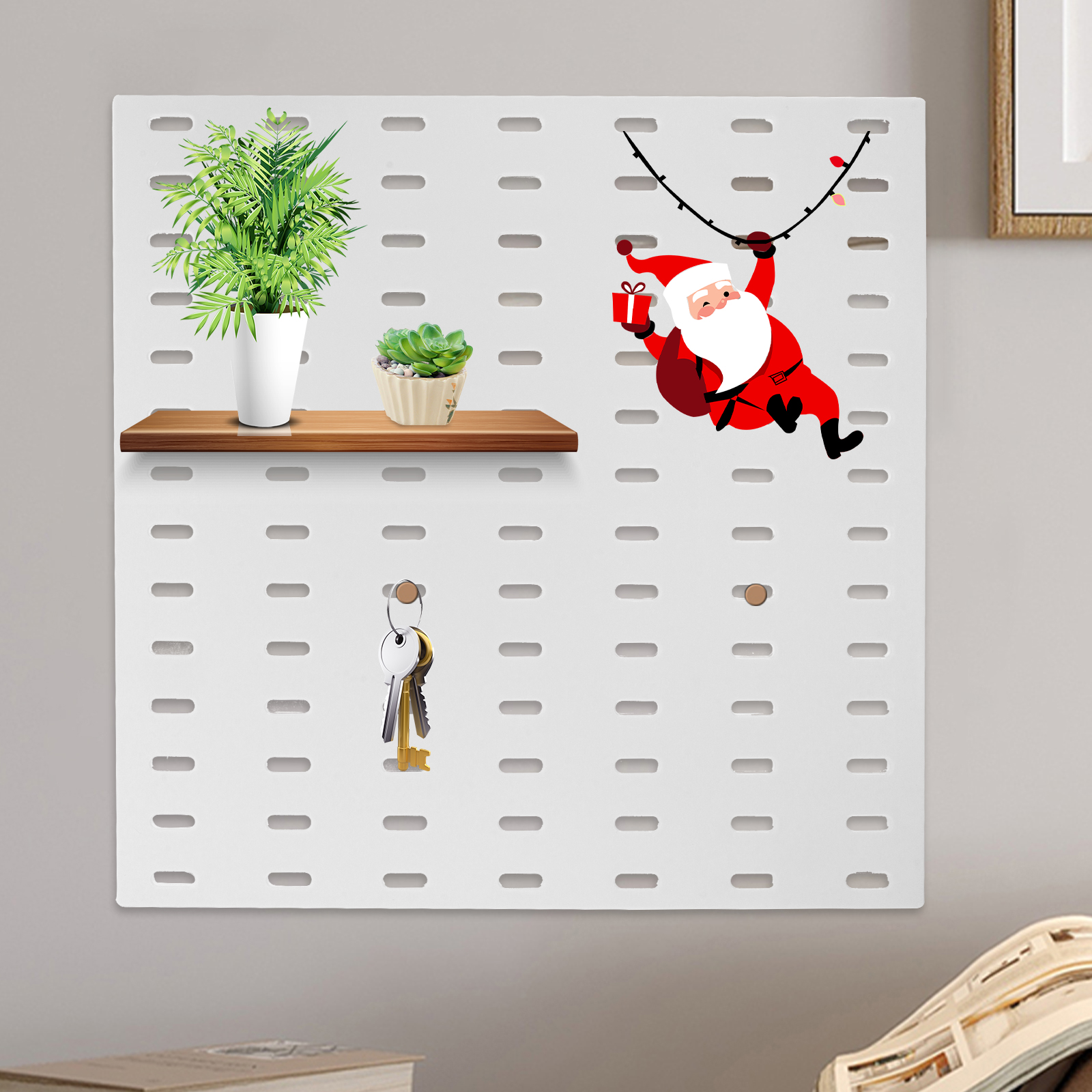 28x28 Black Peg Board Rack Tool ganizer Wall Mount Panel Garage Storage Home ganization Plastic Hole Board Display Decorative