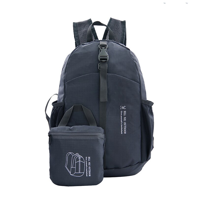 Große Kapazität Faltbare Reise Rucksack Wasserdichte Nylon Schwarz Casual Rucksäcke rugzak Kleine Rucksack Für Männer mochila escolar