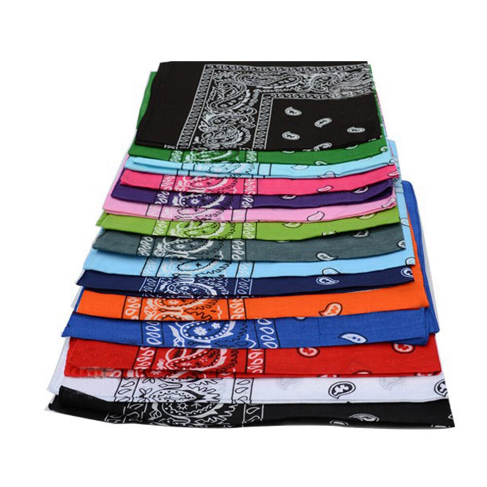 Hip hop bandana mand kvinder udendørs pandebånd hårbånd håndled wraps hår tørklæder paisley tørklæde hår tilbehør