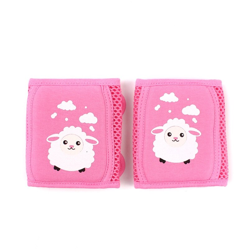Cartoon Jongens Meisjes Kniebeschermers Kids Veiligheid Kruipen Elleboog Baby Peuter Baby Been Warmer Veiligheid Kids Mesh Knie Ondersteuning Beschermen: Rose Red Sheep