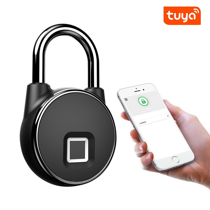 Fingerprint Smart Lock Tuya APP Bluetooth Waterproof Smart Lock USB Rechargeable Keyless Lock School Gym Locker Smart Lock