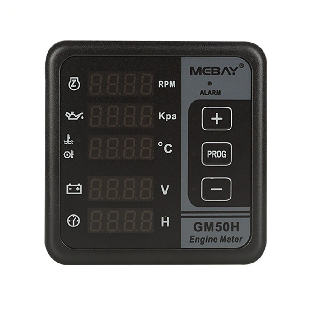 GM50H Oil Pressure Gauge Generator Set Controller Test LCD Display Accessory Rotating Speed Digital Multifunction Meter ABS
