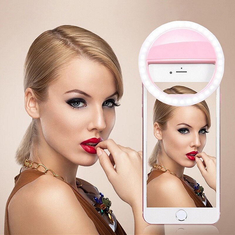 Beauty Selfie Led Light Camera Phone Photography Selfie Light For Xiaomi IPhone Sumsang Smartphone Not Included The Battery