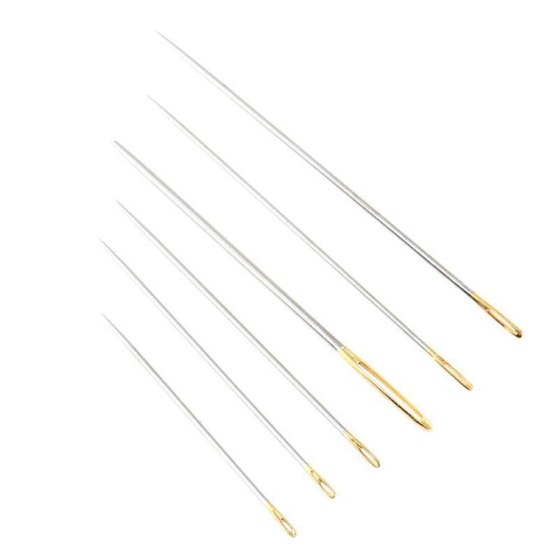 30Pcs Set Sewing Needles Large Eye Cross Stitch Needles Craft Embroidery Tool Hand Sewing Needle With Storage Round Box