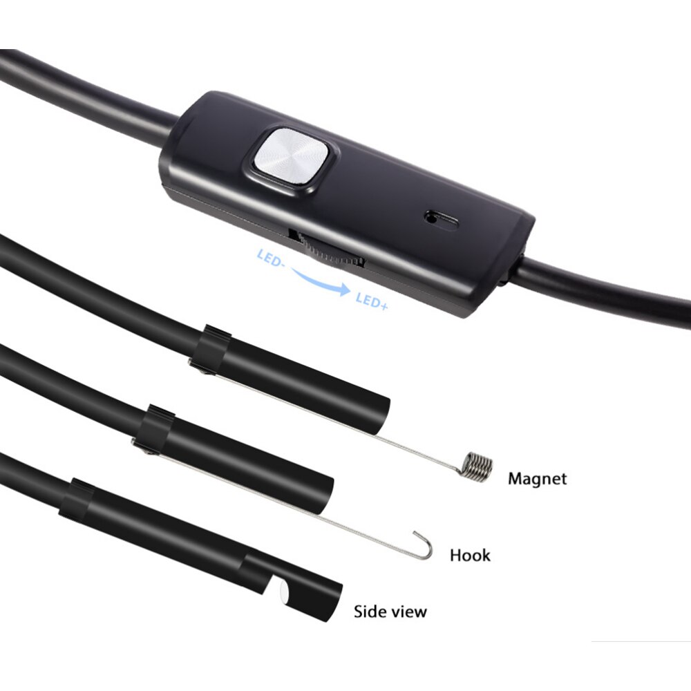 3 in 1 Waterproof USB Android Endoscope 7mm Mini Camera Endoscope Borescope for Nose & Ear Mini Endskob