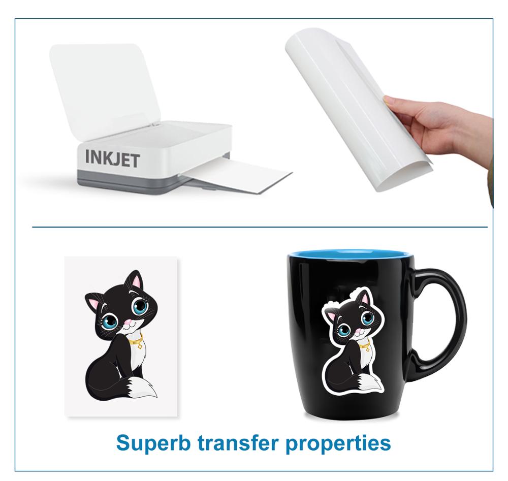 A4 20sheets 203gsm Inkjet WaterSlide Decal Transfer Paper White Printing Paper White Decal Paper