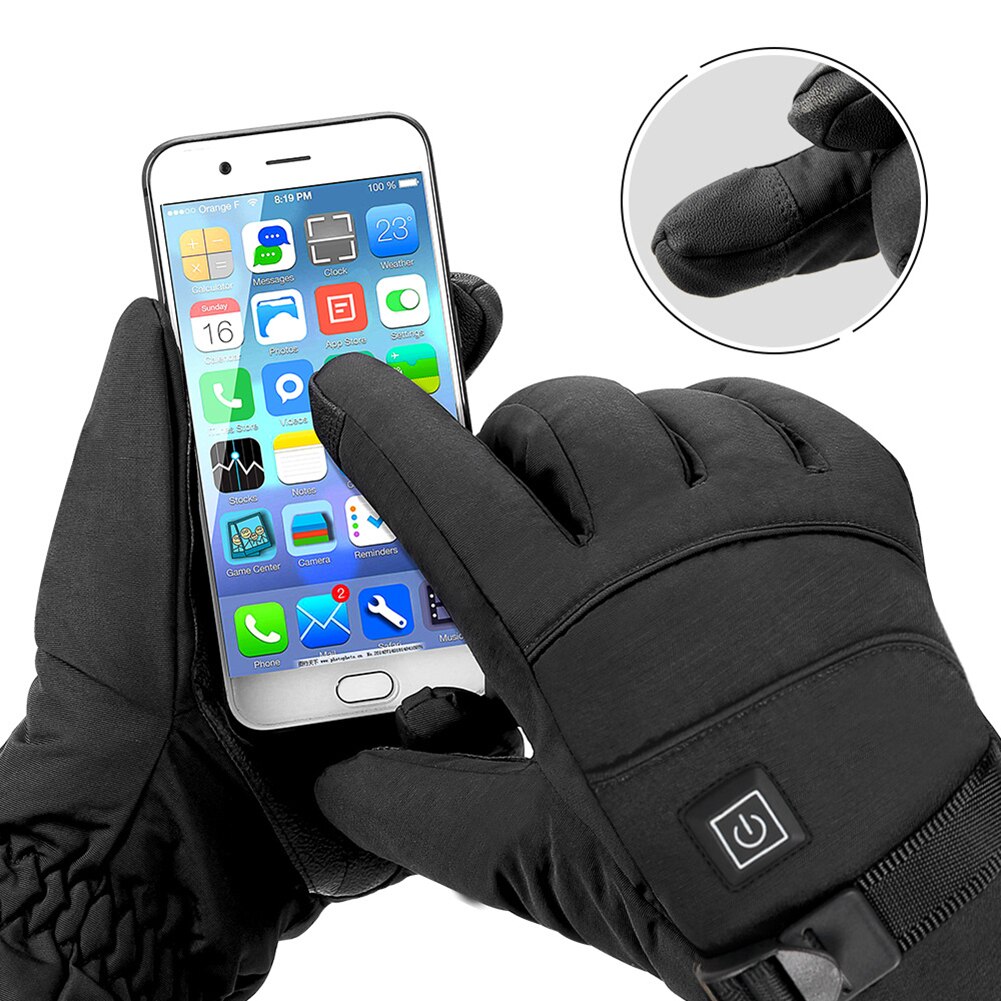Guanti da Moto impermeabili guanti riscaldati Moto riscaldamento scaldamani USB guanti riscaldati termici elettrici guanti alimentati a batteria