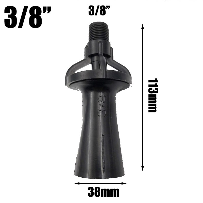 NuoNuoWell 1Pc Venturi Mixing Jet Nozzle Plastic Eductor Nozzle Flow Mixed For Plating Tanks Fertilizer Tank 1/4" 3/8" 1/2" 3/4": 3 of 8 inch