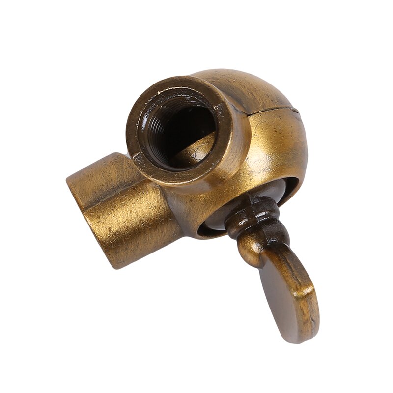 Conector de dos vías de aleación dorada Junta de Dirección Universal de doble paso adecuado para accesorios de lámpara de pared Retro