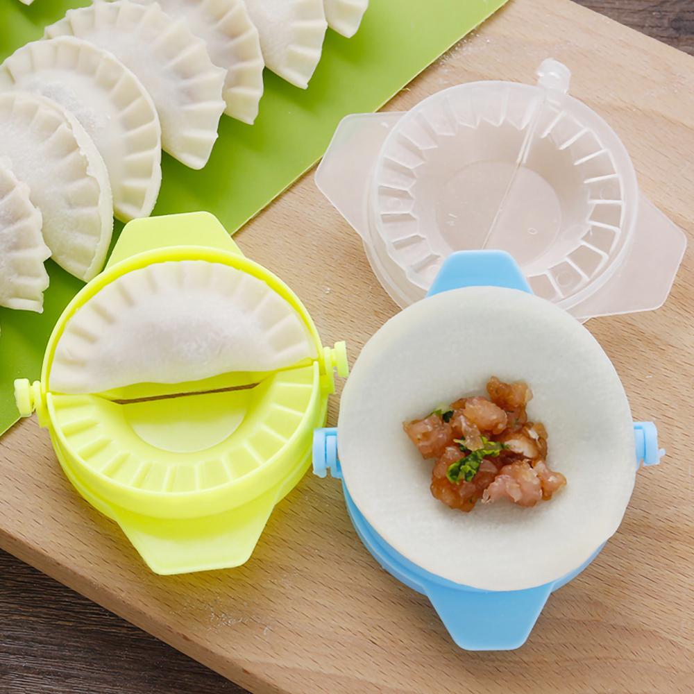 10 stk gør-det-selv dumplings værktøj form dej presse kød jiaozi maker dumpling form clips bageforme wienerbrød køkkentilbehør