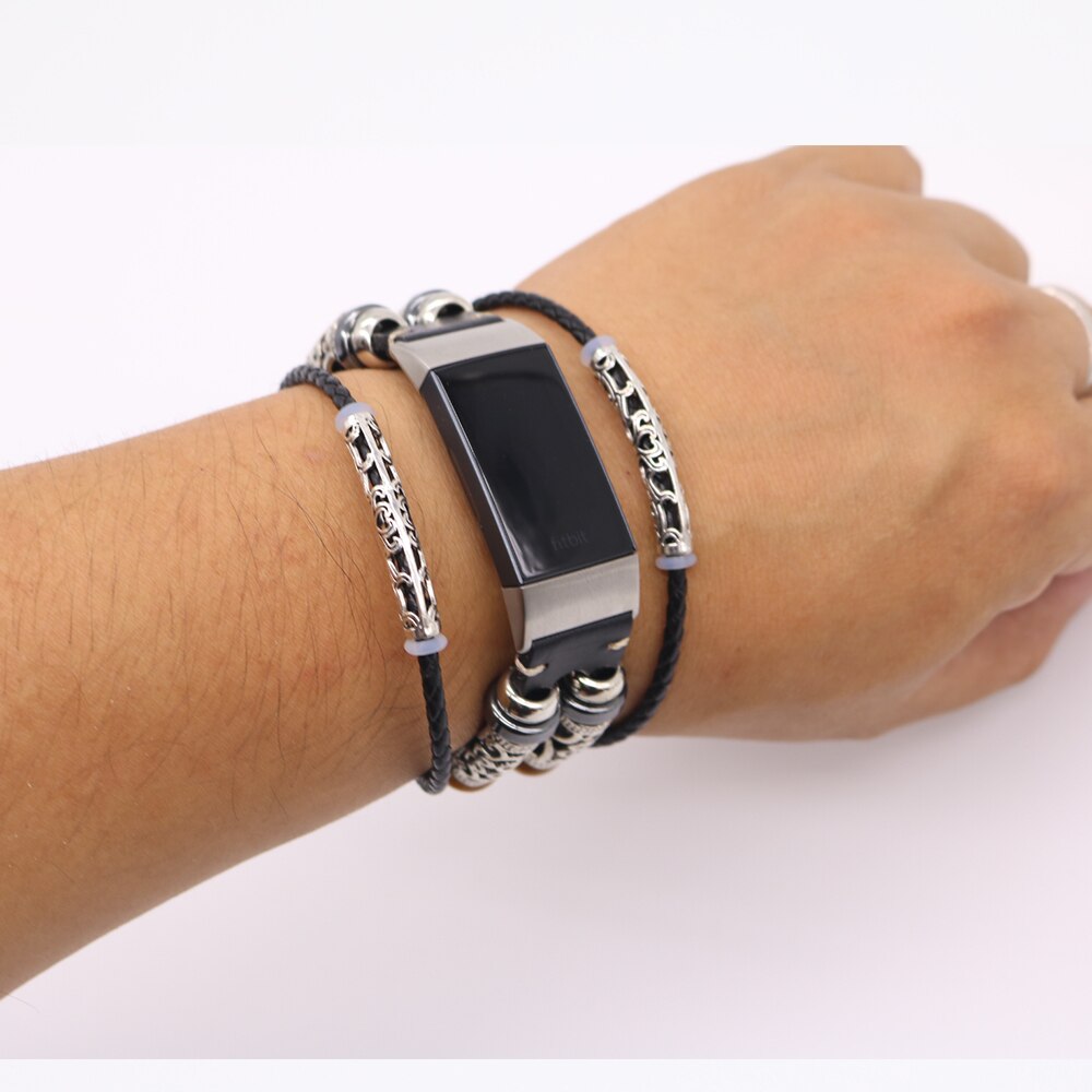 Retro Leder Armband armband für Fitbit Gebühr 3 Band Ersatz Uhr Band für Fitbit Gebühr 3 Smart Armband Zubehör