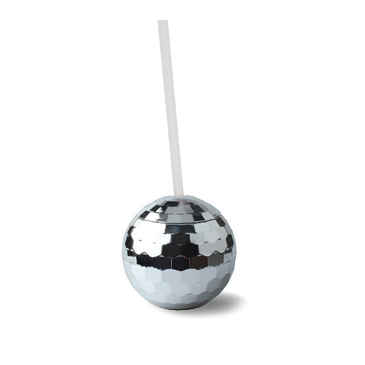 Disco Party Balls Drinking Cups Straws Cupcake Topper Cocktail Stirrers Retro Disco Themed Dance Party Birthday Party Supplies: Deep Sapphire