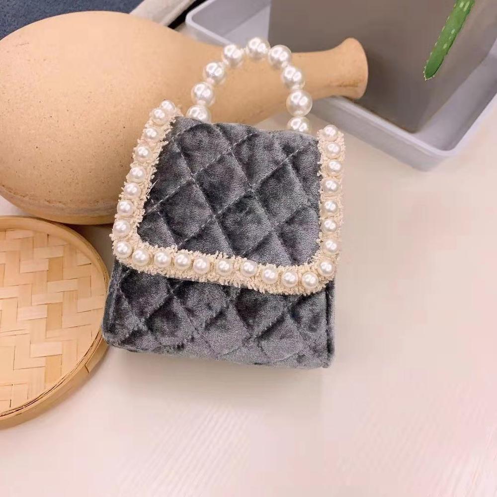 Meisjes Mini Handtas Kinderen Schoudertas Mode Bloem Klinknagel Glitter Metalen Ketting Emmer Kid Flap Bag Shiny Party Baby Portemonnee
