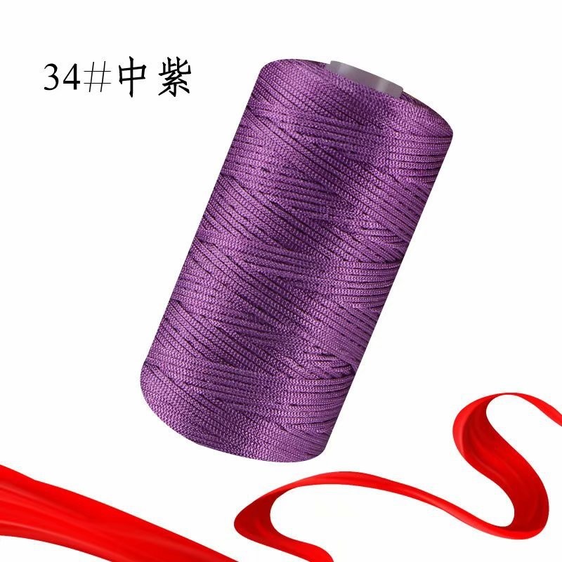 1.5Mm Dikte Gehaakt Garen Dun Ijs Gemengd Gevlochten Katoenen Draad Voor Diy Hand Breien Tas Hoed Schoenen 100Gram Rol 60 Kleuren