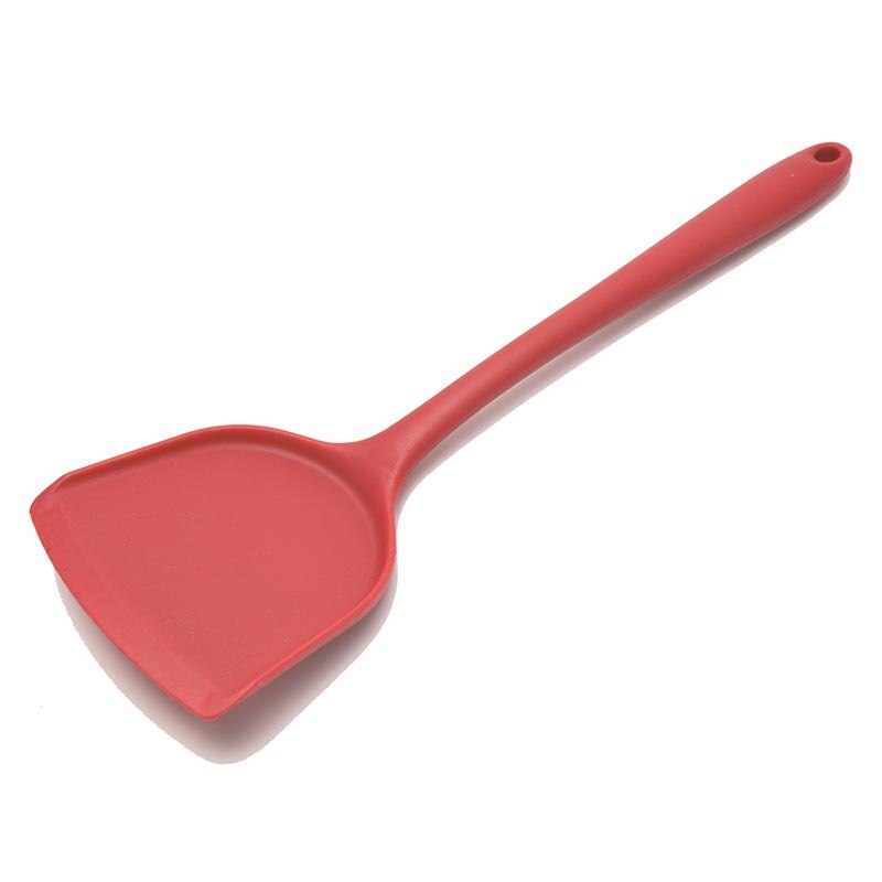 Silicone Spoon Scraper Pan Spatula Cake Kitchen Cooking Tool Kitchen Utensil Turners Spatula Heat Resistant Integrate Handle: 1