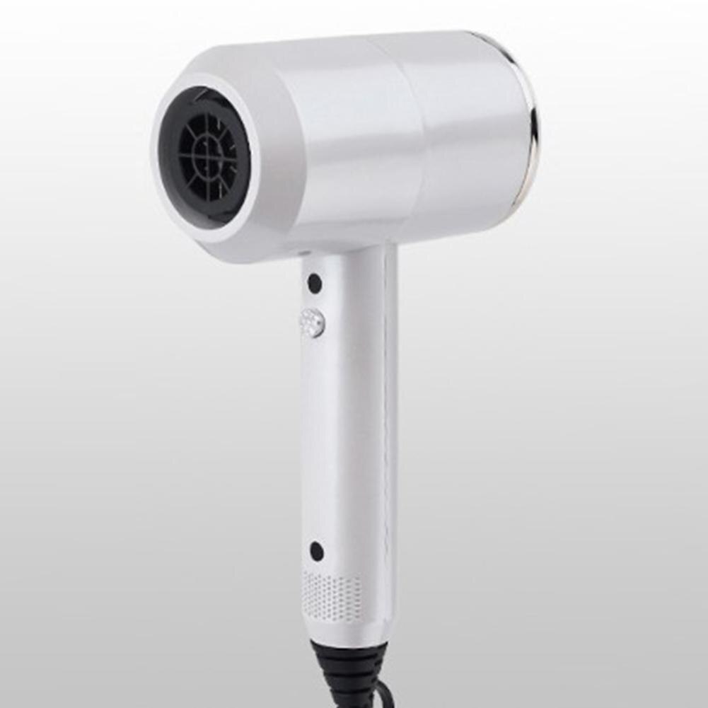 Hair Dryers 2 IN 1 Salon Hair Dryer Hammer Shape Cold Strong Wind Fast Dry Negative Lonic Hair Blow Hair Dryer: White / UK