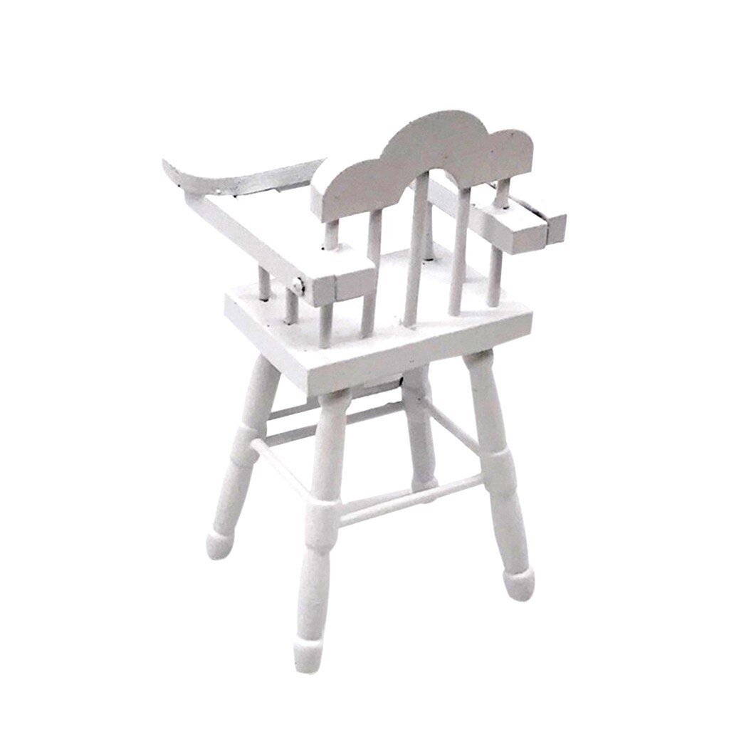 1Pc 1:12 Dollhouse Wood Plastic Metal Shelf Flower Stand Mini Doll House Furniture Model Simulation Furniture Accessories#4