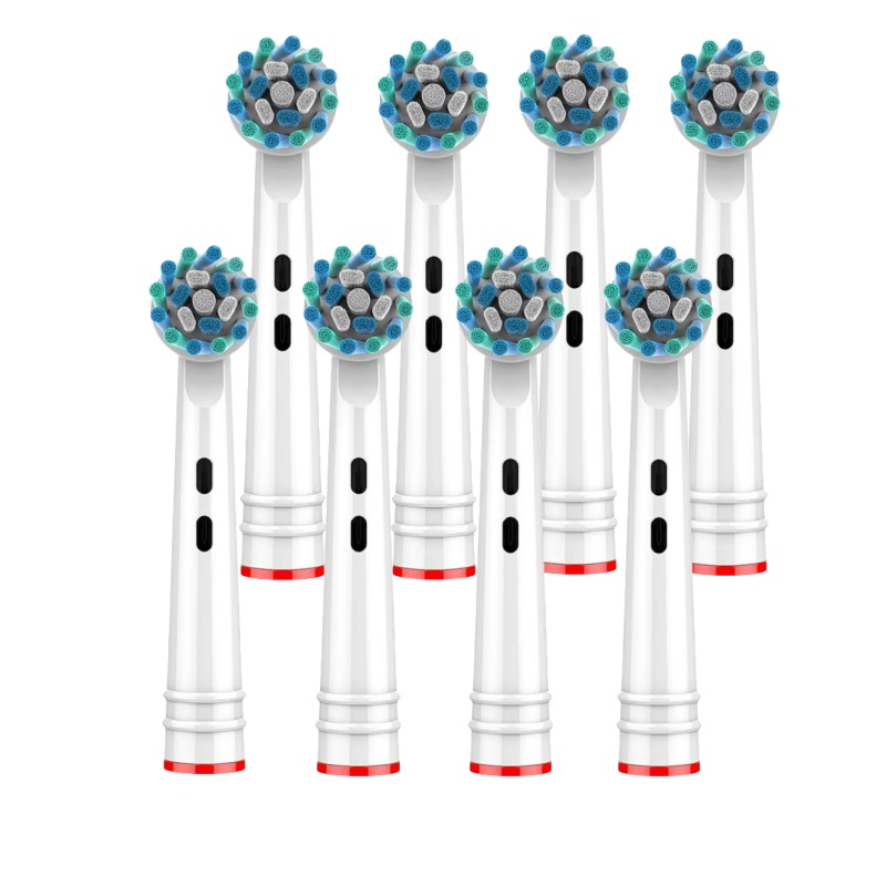 4 Stuks/12 Stuks/20 Stuks Elektrische Opzetborstels Vervanging Zachte Haren Compatibel Voor Orale b: Zilver