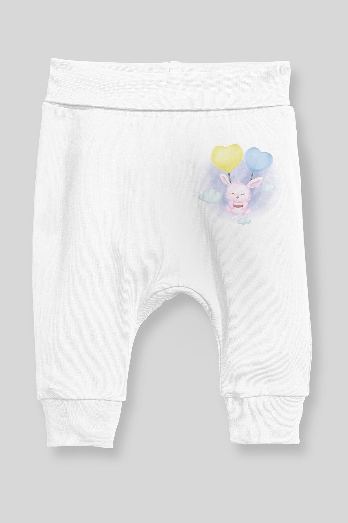 Angemiel baby sweet rabbit baby boy harem broek pantalon wit
