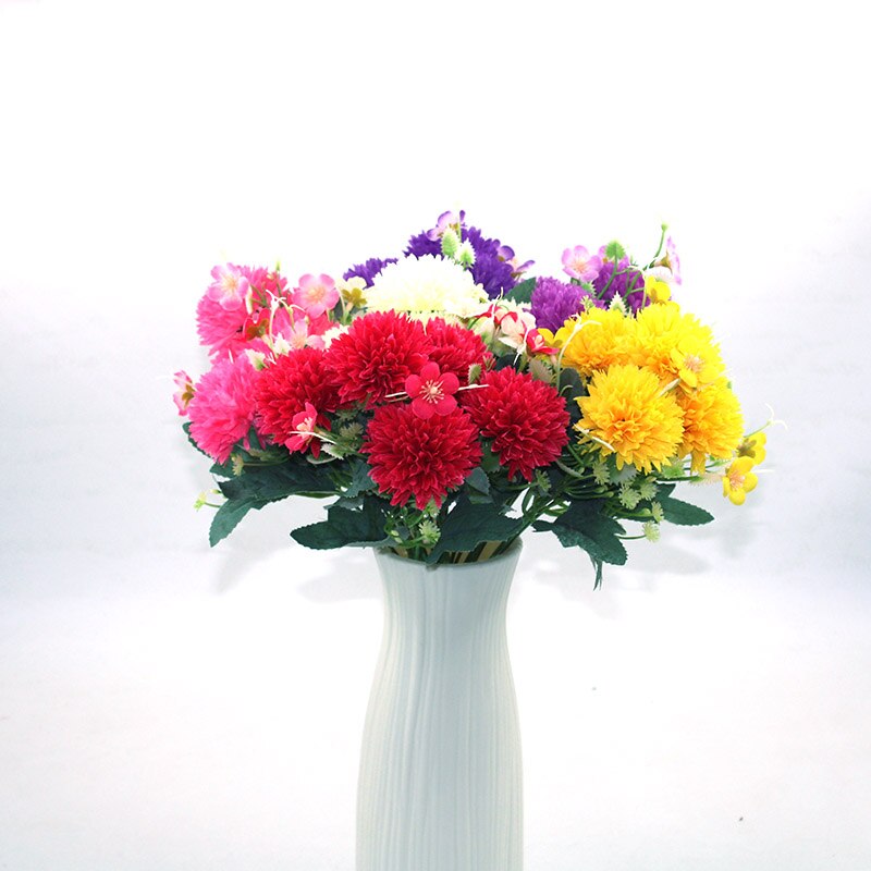 5 kunstige blomster nellike silke blomst rose bryllup banket bryllup bryllup banket hjem haven dekoration brude buket