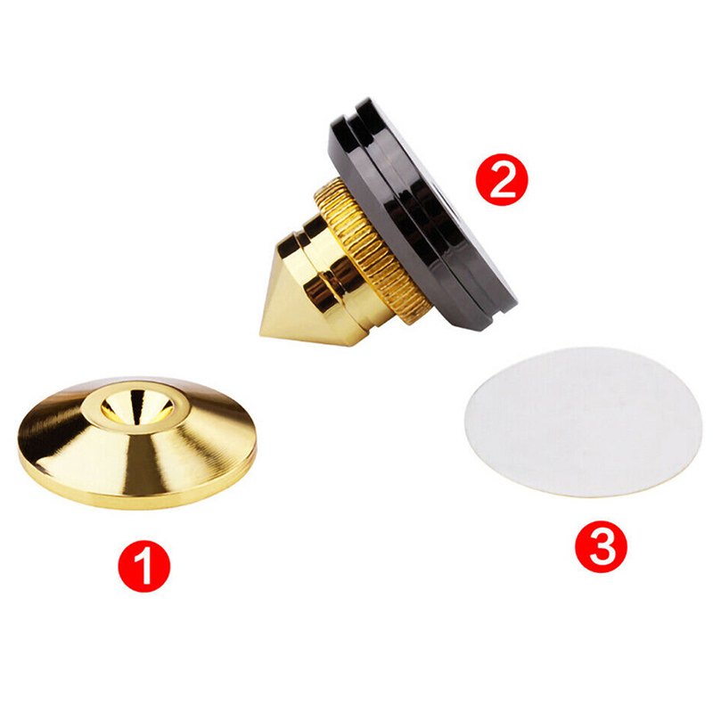 4 STKS Luidsprekers Stand Voet Spikes Mount Luidsprekerbox Nagels Pads Schokbestendig