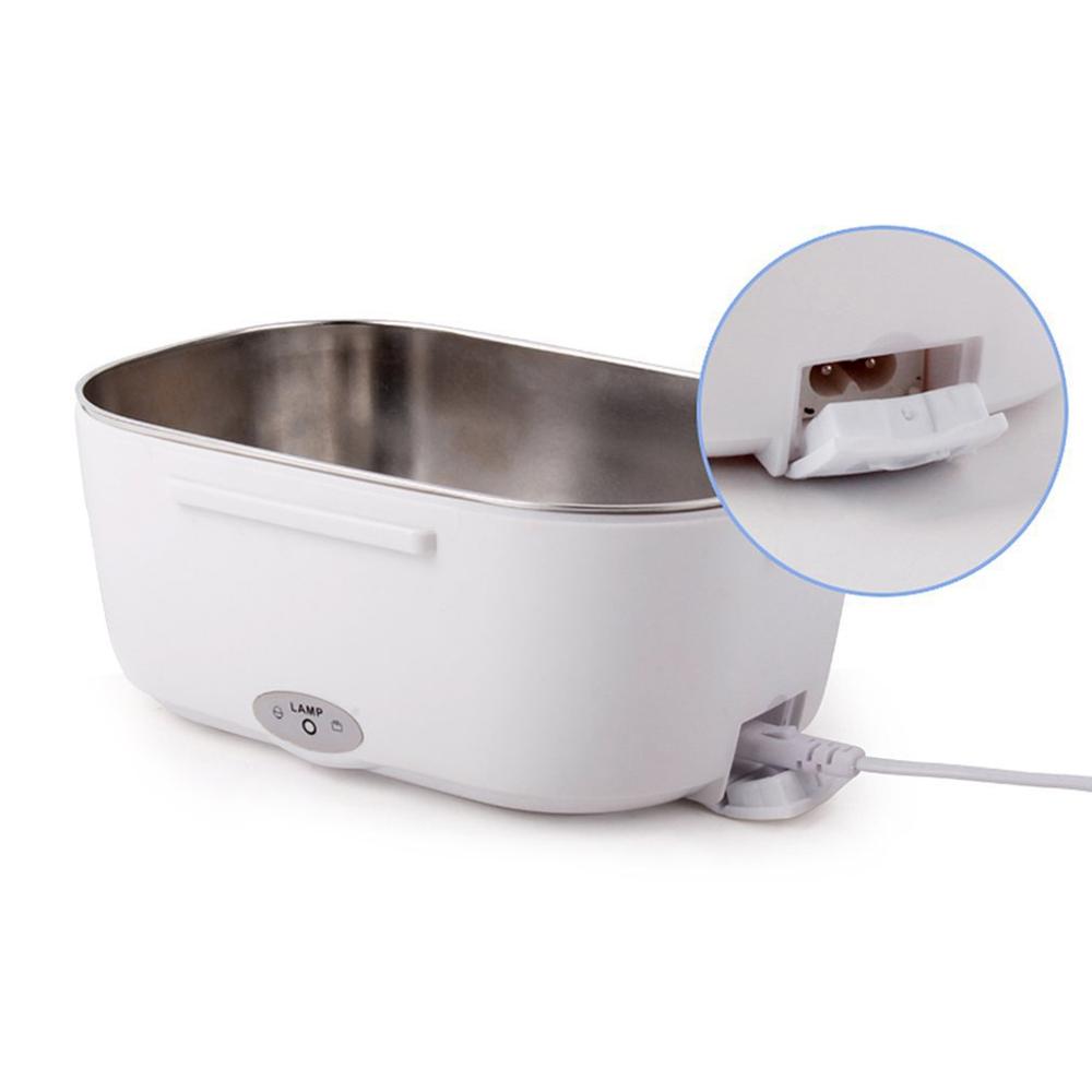 Draagbare elektrische verwarmde bentobox met dubbele isolatie, enkele laag, compacte voedselverwarmer voor 40w lunchmaaltijden, eu-stekker
