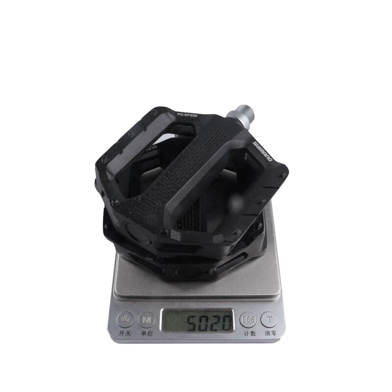 Shimano-eje de Pedal plano de PD-EF202, durabilidad igual a los modelos de , cuerpo ancho de aluminio para montar todos los días, PD-EF102