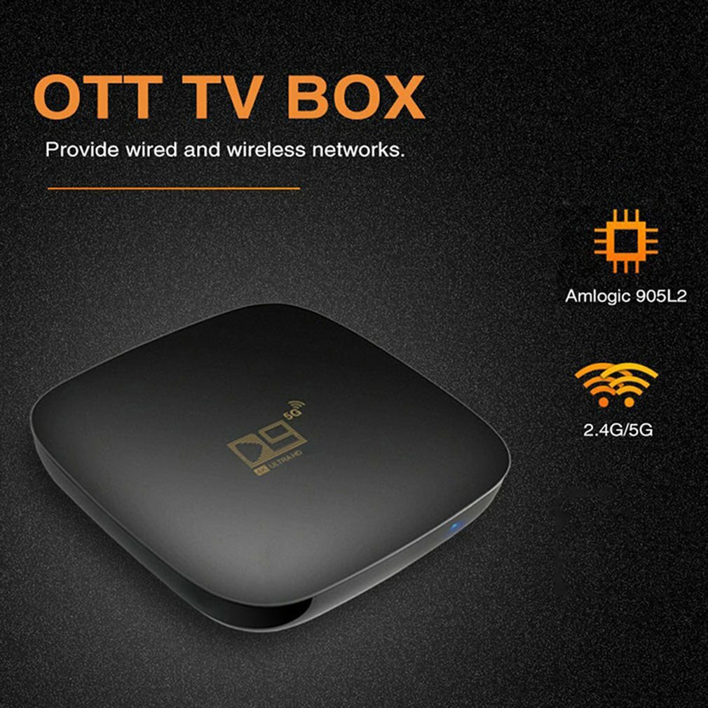 D9 4K Mxq Pro 5G Smart Box Dual-Band High Definition Set-Top Box 5G hoge Snelheid Tv Box Brede Toepassingen Thuis Smart Tv Box