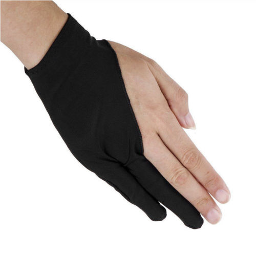1pc Free Size Two Finger Anti-fouling Glove For Artist Drawing &amp; Pen Graphic Tablet Pad Household Gloves